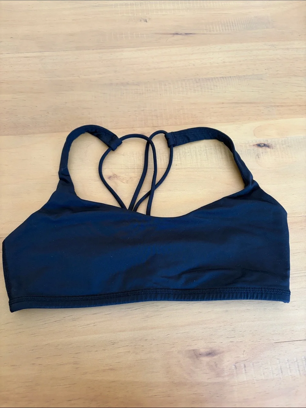 lululemon athletica Black Strappy Back Sports Bra